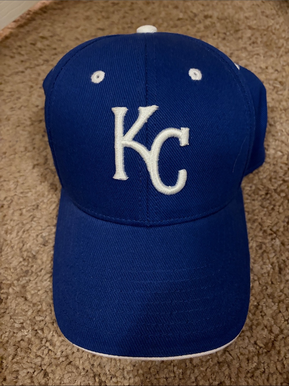 KC Logo Blue Kids Baseball Cap